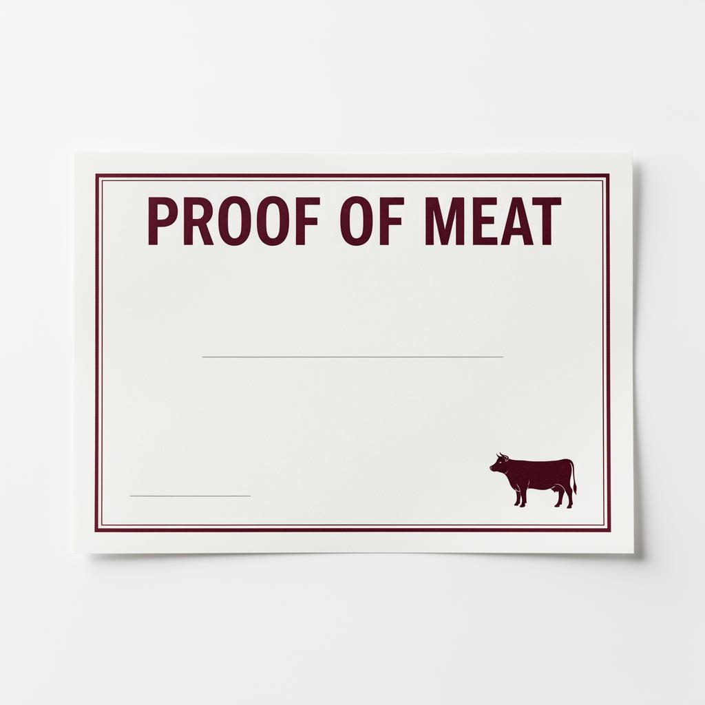 Proof of Meat